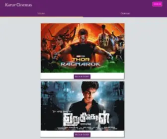 Karurcinemas.com(Karur Cinemas) Screenshot