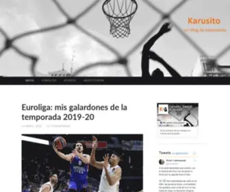 Karusito.com(Blog de Baloncesto del Real Madrid) Screenshot