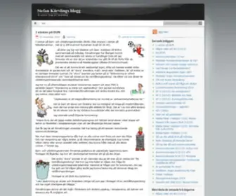 Karvling.com(Stefan Kärvlings blogg) Screenshot