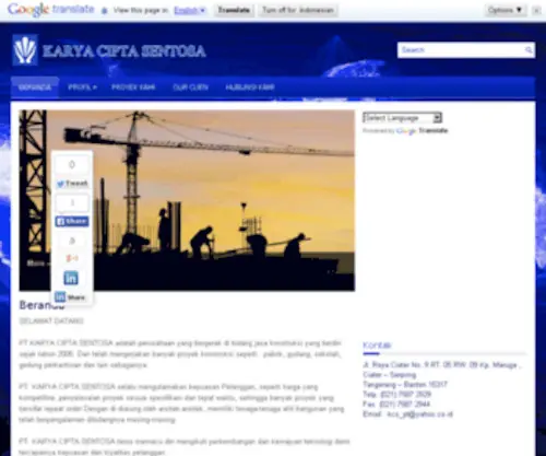 Karyaciptasentosa.com(PT KARYA CIPTA SENTOSA) Screenshot