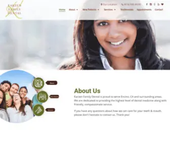 Karzenfamilydental.com(Dentist in Encino) Screenshot