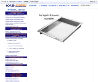 Kas-SYstem.pl(KAS-SYSTEM podajniki kasowe, szuflady podawcze, okienko kasowe, okno podawcze, podajnik obrotowy, interkom kasowy, kasy biletowe, wyposa) Screenshot