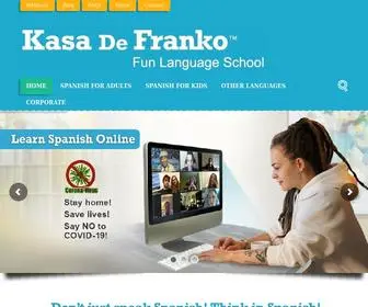 Kasadefranko.com(Learn to speak Spanish) Screenshot