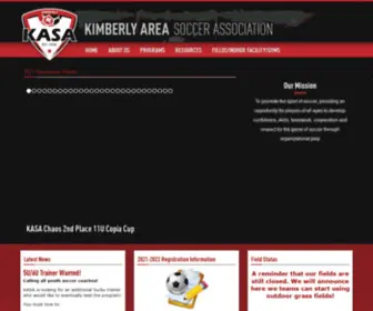 Kasasoccer.org(Kimberly Area Soccer Association) Screenshot