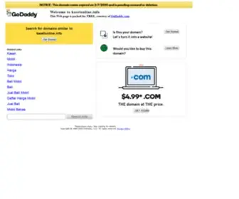 Kasetonline.info(Website is being created) Screenshot
