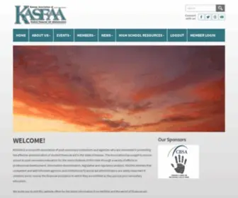 Kasfaa.org(Kansas Association of Student Financial Aid Administrators) Screenshot