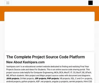 Kashipara.com(Free source code and project sharing platform for devloper to student) Screenshot