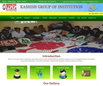 Kashishindia.org(KASHISH GROUP OF INSTITUTION) Screenshot