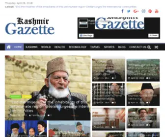 Kashmirgazette.com(Kashmir Gazette) Screenshot
