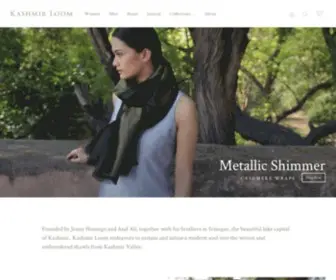 Kashmirloom.com(Handwoven Pashmina Cashmere Shawls & Scarfs) Screenshot