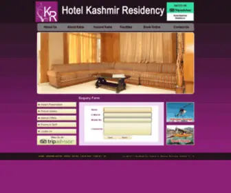 Kashmirresidency.com(Hotel Kashmir Residency) Screenshot