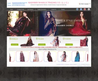 Kashmirshawlsdubai.com(Kasmir Shawls Co) Screenshot