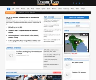 Kashmirtimes.in(Kashmir Times) Screenshot