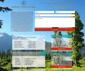 Kashmirtravelhub.net(Kashmir Travel Hub) Screenshot