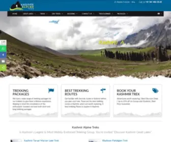 Kashmirtrek.com(Budget Top 10 Best Treks & Routes) Screenshot