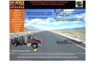 Kasiinfrared.com(Infrared asphalt repair) Screenshot