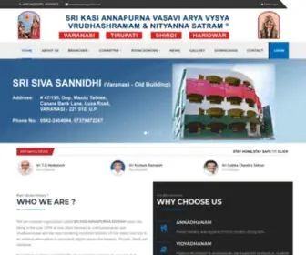 Kasisatram.com(Arya Vysya Satram) Screenshot