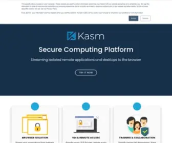 Kasmweb.com(Kasm Workspaces) Screenshot