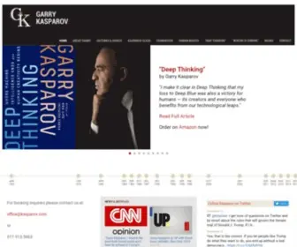 Kasparov.com(Home) Screenshot