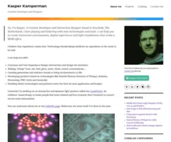 Kasperkamperman.com(Kasper Kamperman) Screenshot