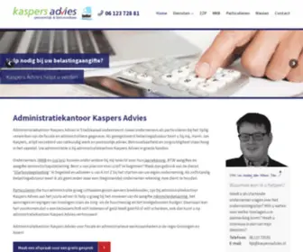 Kaspersadvies.nl(Administratiekantoor Kaspers Advies) Screenshot