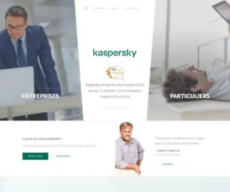 Kaspersky.be(Solutions de cybersécurité pour particuliers et entreprises) Screenshot