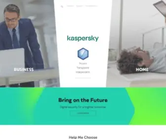 Kaspersky.co.uk(Kaspersky Cyber Security Solutions for Home & Business) Screenshot