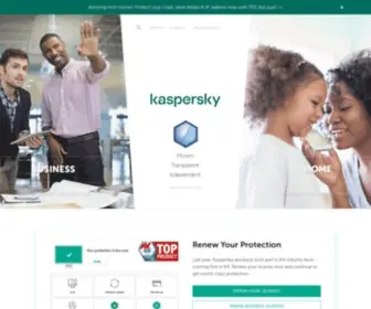 Kaspersky.co.za(Kaspersky Cyber Security Solutions for Home & Business) Screenshot