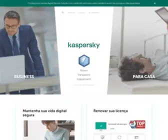 Kaspersky.com.br(Líder global em cibersegurança para empresas e residências) Screenshot