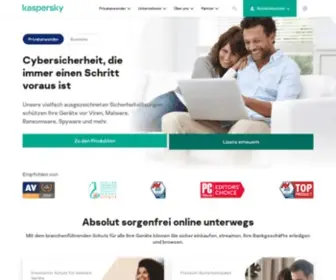Kaspersky.de(Kaspersky-Cybersicherheitslösungen für Privatanwender und Unternehmen) Screenshot