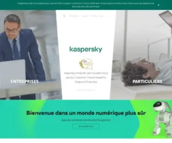 Kaspersky.fr(Solutions de cybersécurité pour particuliers et entreprises) Screenshot