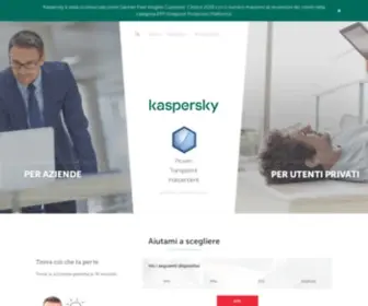 Kaspersky.it(Soluzioni di Cybersecurity per le aziende e gli utenti privati) Screenshot
