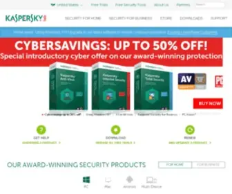 Kasperskylab.com(Kaspersky Cyber Security Solutions for Home & Business) Screenshot