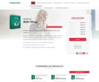 Kaspersky.ma(Solutions de cybersécurité pour particuliers et entreprises) Screenshot