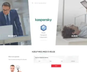 Kaspersky.no(Nettsikkerhetsløsninger fra Kaspersky for hjem og bedrifter) Screenshot
