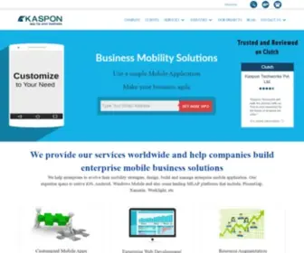 Kaspontech.com(Business Mobility Solutions) Screenshot