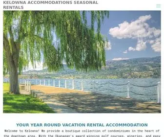 Kasr.ca(KELOWNA ACCOMMODATIONS SEASONAL RENTALS) Screenshot