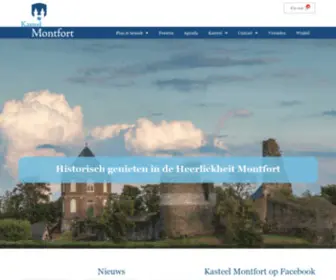 Kasteelmontfort.nl(Een kasteel en z'n landschap) Screenshot