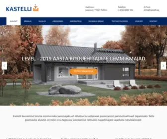 Kastelli.ee(Kvaliteetsed ning energiasäästlikud tehasemajad) Screenshot