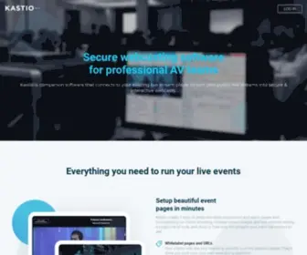 Kastio.com(Secure Live Streaming Software for AV Pros) Screenshot