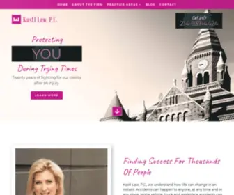 Kastllaw.com(Car Accident & Personal Injury Lawyer In Dallas & Fort Worth TX) Screenshot