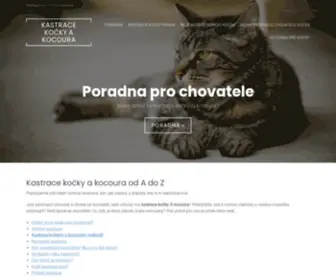Kastrace-Kocky.cz(Kastrace kočky a kastrace kocoura) Screenshot