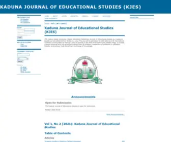 Kasuhepkjes.com(Kaduna Journal of Educational Studies (KJES)) Screenshot