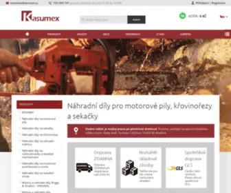 Kasumex.cz(Náhradní díly pro pily) Screenshot