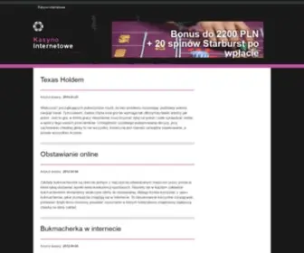 Kasynointernetowe.biz(Kasyno internetowe) Screenshot