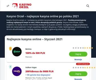 Kasynoorzel.pl Screenshot