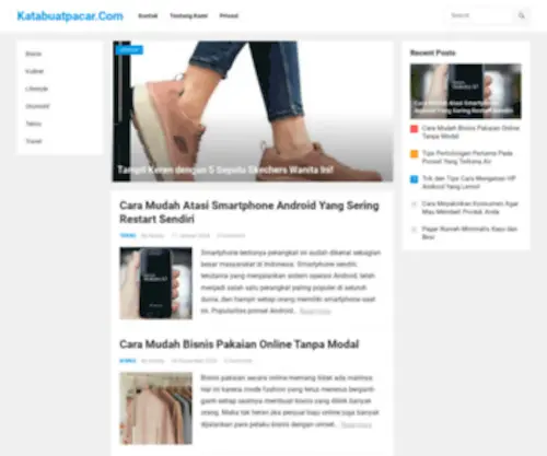 Katabuatpacar.com(Blog Tempat Nongkrong Anak Muda) Screenshot