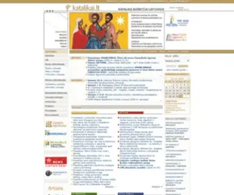Katalikai.lt(Oficiali Katalikų Bažnyčios Lietuvoje svetainė) Screenshot