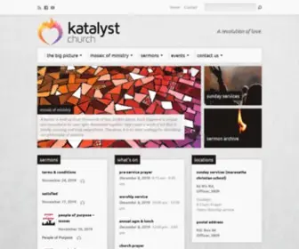 Katalystchurch.org(Katalyst, a revolution of love) Screenshot