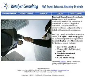 Katalystconsulting.com(Katalyst Consulting) Screenshot
